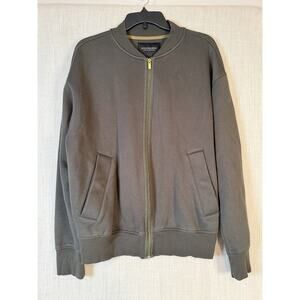 Scotch & Soda Olive Green Zip Up Bomber Style Midweight Jacket Size Large READ